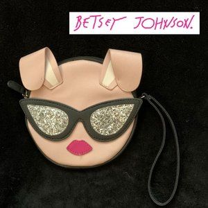 NWOT  ---  Betsey Johnson Pig? Bunny? Wristlet/Coin Purse